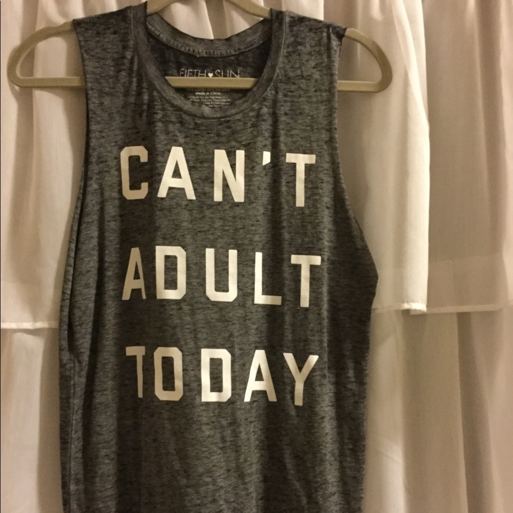 Target Brand "Can't Adult Today" Graphic Tank